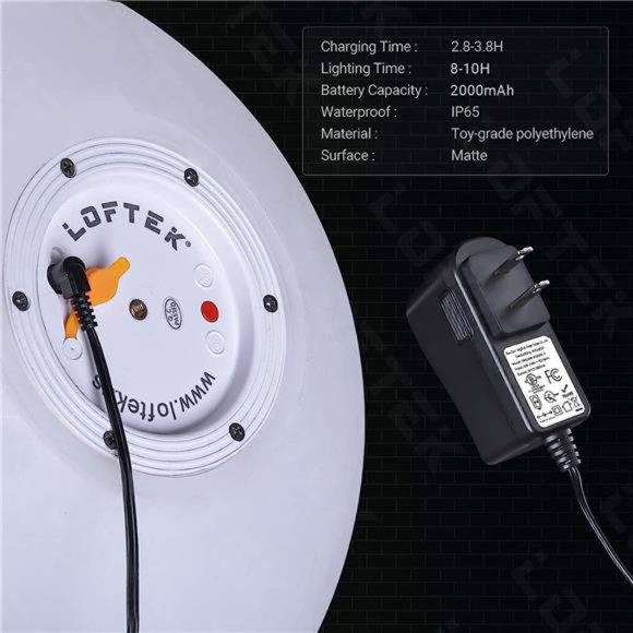 LED Dimmable Light Ball: 12-inch Waterproof Floating Pool Lights with Remote - Picture 5 of 6